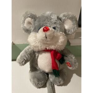 Vintage 1988 House of Lloyd Christmas Melody Mouse Plush Light Up Musical